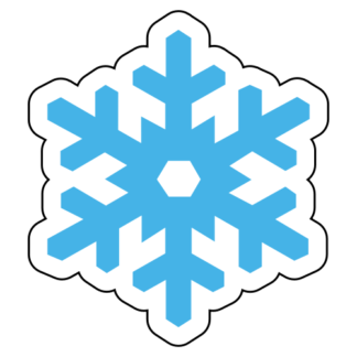Snow Flake Sticker (Baby Blue)